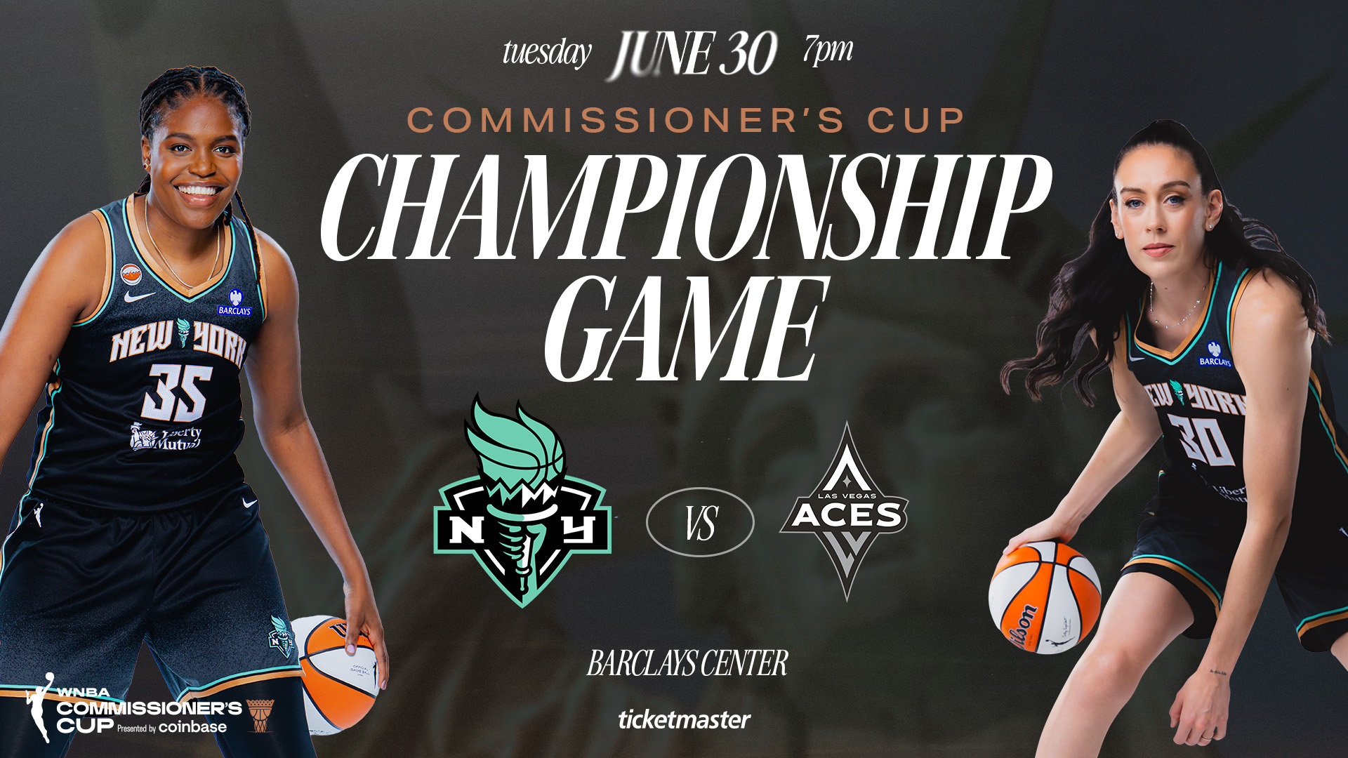 New York Liberty To Host 2026 Commissioner’s Cup Championship Presented By Coinbase On June 30 At Barclays Center